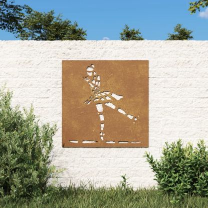 Image de Décoration murale jardin 55x55 cm motif de danseuse de ballet