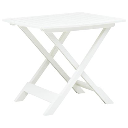 Image de  Table pliable de jardin Blanc 79x72x70 cm Plastique