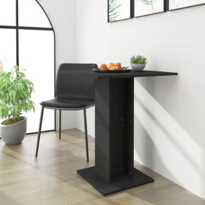 Image de  Table de bistro Noir 60x60x75 cm Aggloméré