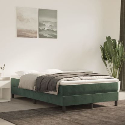Image de  Matelas de lit à ressorts ensachés Vert foncé 120x200x20 cm