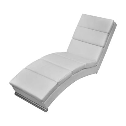 Image de  Chaise longue Blanc Similicuir