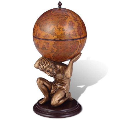 Image de  Bar sous forme de globe Atlas 42 x 42 x 85 cm