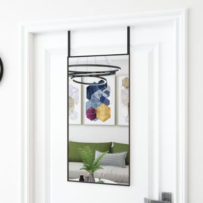 Image de Miroir de porte Noir 40x80 cm Verre et aluminium
