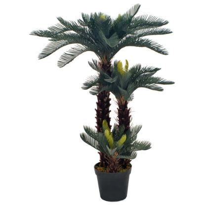 Image de Plante artificielle avec pot Palmier Cycas Vert 125 cm
