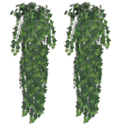 Image de Plantes artificielles 2 pcs Lierre Vert 90 cm