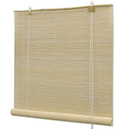 Image de Store à rouleau bambou naturel 140x160 cm