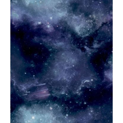 Image de Noordwand Papier peint Good Vibes Galaxy with Stars Noir et violet