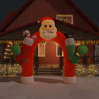 Image de Porte voûtée gonflable de Noël avec LED 320 cm