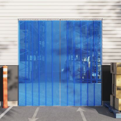 Image de Rideau de porte bleu 200 mmx1,6 mm 25 m PVC
