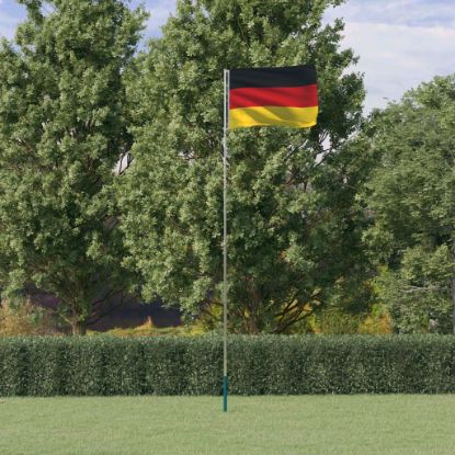 Image de Drapeau de l'Allemagne et mât 5,55 m Aluminium