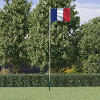 Image de Drapeau de la France et mât 6,23 m Aluminium