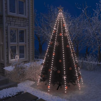 Image de Guirlande lumineuse filet d'arbre de Noël 400 LED 400 cm